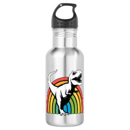 Botella De Agua Rainbow T Rex