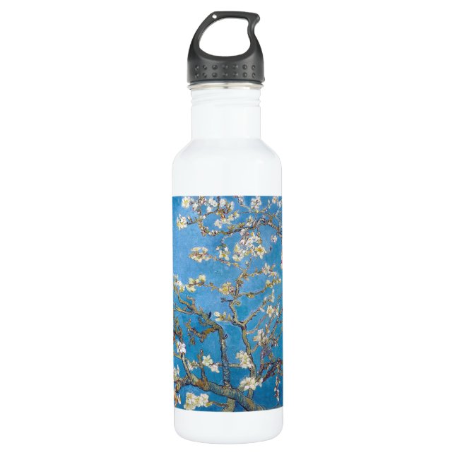 Botella De Agua Ramas con el flor Van Gogh de la almendra (Anverso)