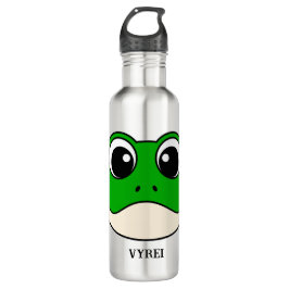 Botella De Agua Rana Cute Sonriente