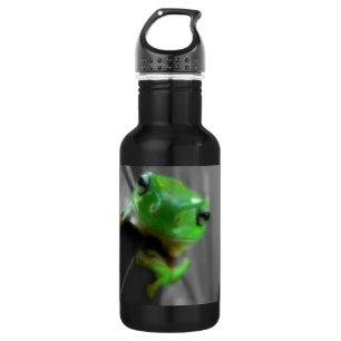 Botella De Agua Rana verde brillante