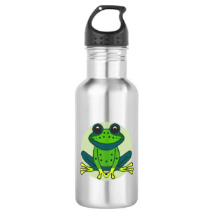 Botella De Agua Rana verde de dibujos animados-74742