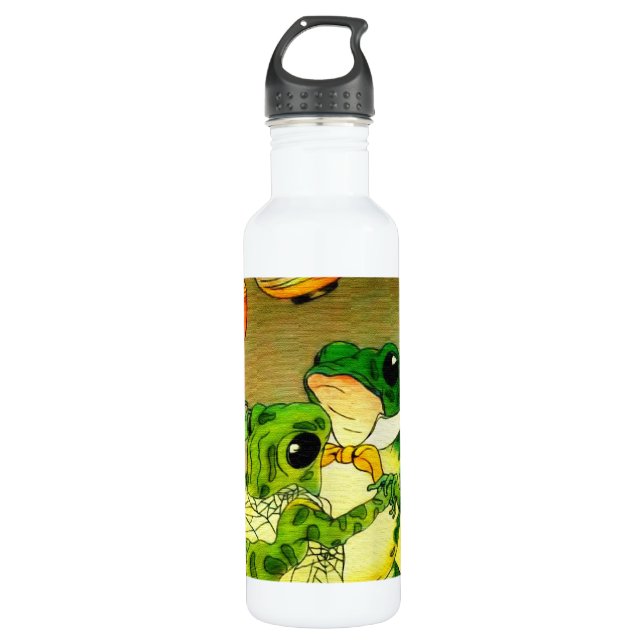 Botella De Agua Ranas bailarinas (Anverso)