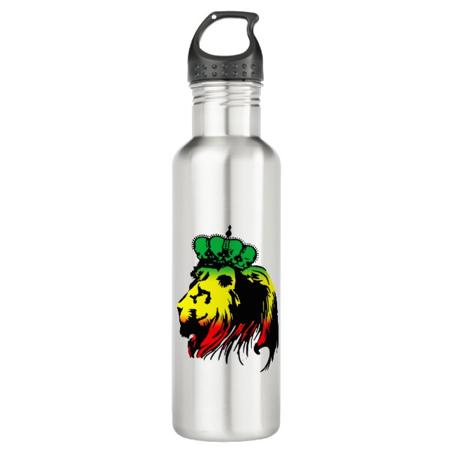 Botella De Agua Rasta León de Judá (Anverso)