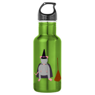 Botella De Agua Rata de bruja de Halloween y sala