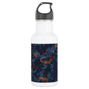 Botella De Agua Ratones y moras en la marina