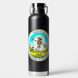 Botella De Agua Rattle That Chains | Esqueleto de golf en disco
