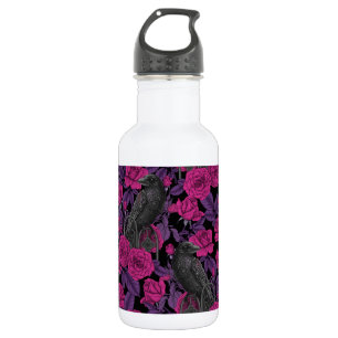 Botella De Agua Ravas y rosas rosas rosas
