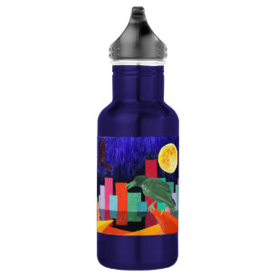 Botella De Agua Raven cueva la luna