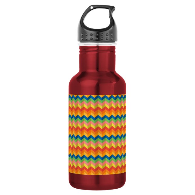 Botella De Agua raya en zigzag (Anverso)