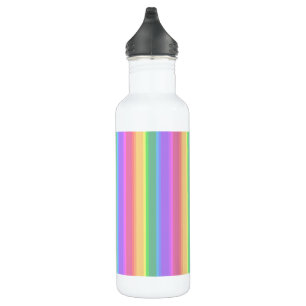 Botella De Agua Rayas arcoiris pastorales