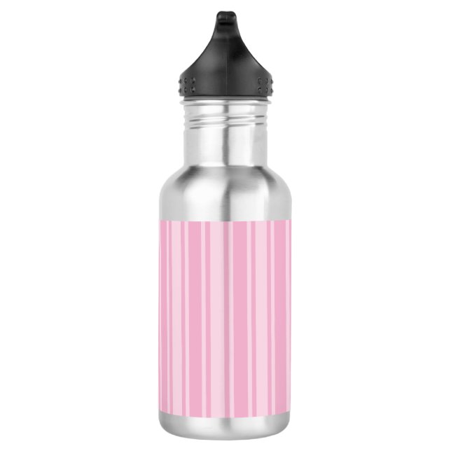 Botella De Agua Rayas de caramelo rosa pálido (Derecha)