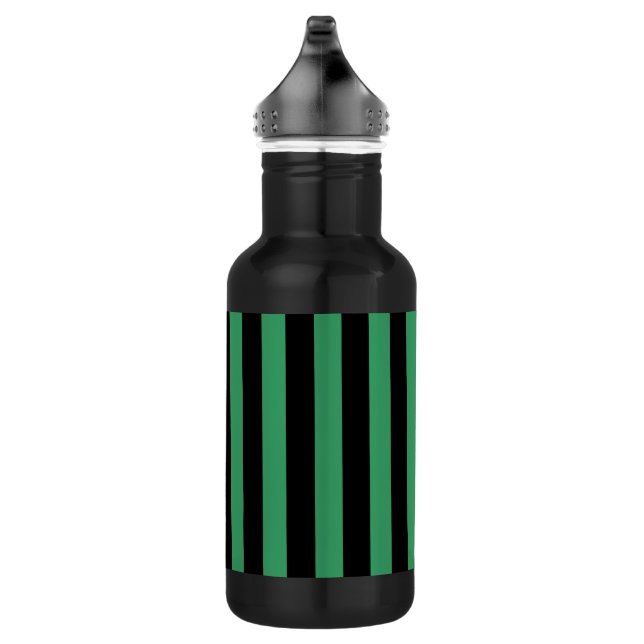 Botella De Agua Rayas de caramelo verde y negro (Derecha)