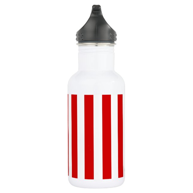 Botella De Agua Rayas de caramelos rojas y blancas (Derecha)