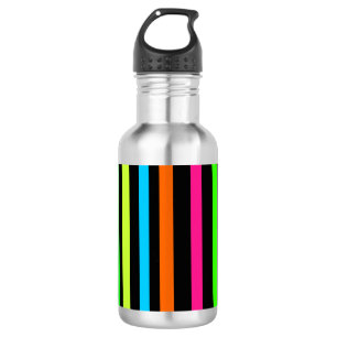 Botella De Agua Rayas de neón
