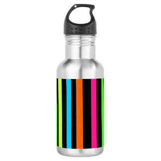 Botella De Agua Rayas de neón
