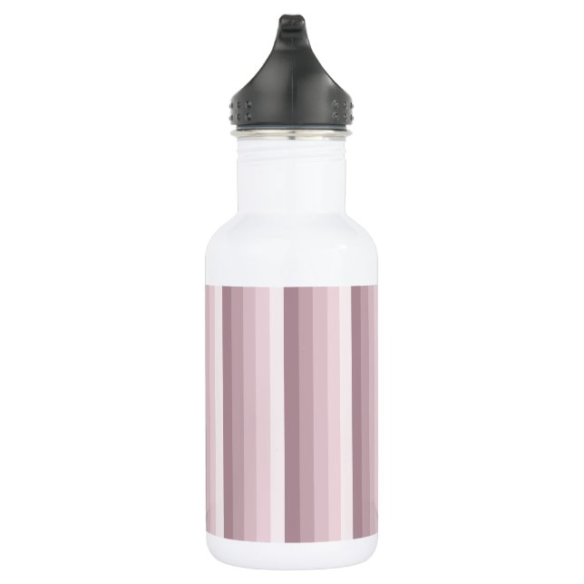 Botella De Agua rayas de sombra de cuarzo Rosa (Derecha)