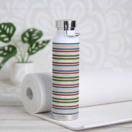 Botella De Agua rayas pastel de serape