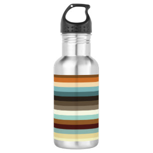 Botella De Agua Rayas retro