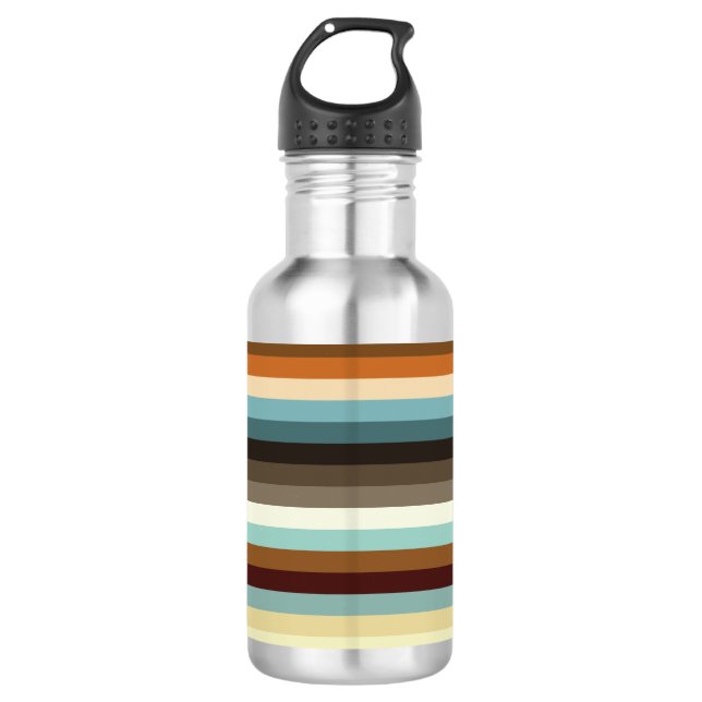 Botella De Agua Rayas retro (Anverso)