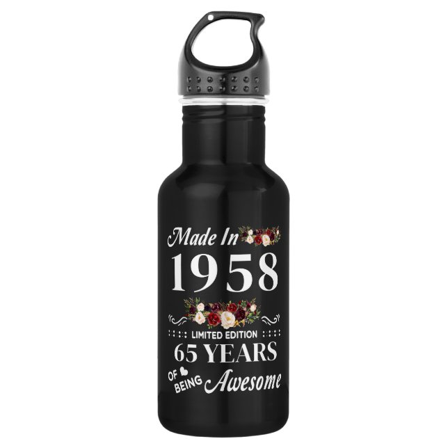 Botella De Agua Realizado En 1958 Edición Limitada 65 Años De Pres (Anverso)