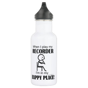 Botella De Agua Recorder Happy Place