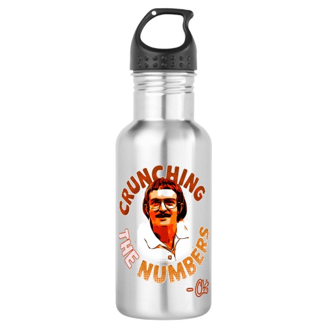 Botella De Agua Recortando los números (Anverso)