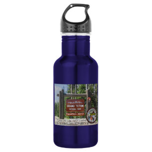 Botella De Agua Recuerdo fotográfico personalizado de Grand Teton