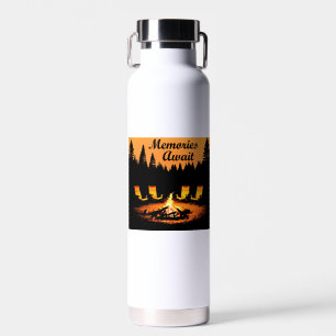 Botella De Agua Recuerdos de camping a la espera