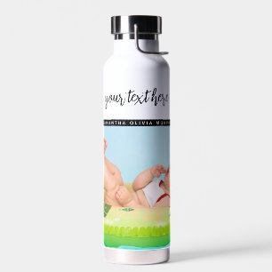 Botella De Agua Recuerdos de nombre y amor para bebé fotográficos 