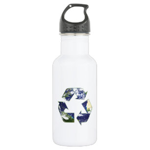 Botella De Agua Recyling Rótulo