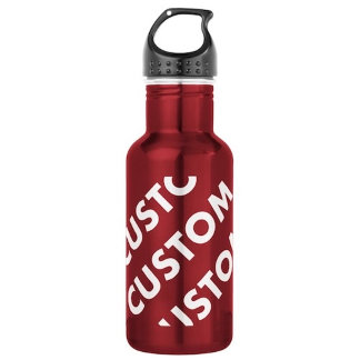 Botella De Agua RED Custom Stainless Steel Water Bottle 18oz.