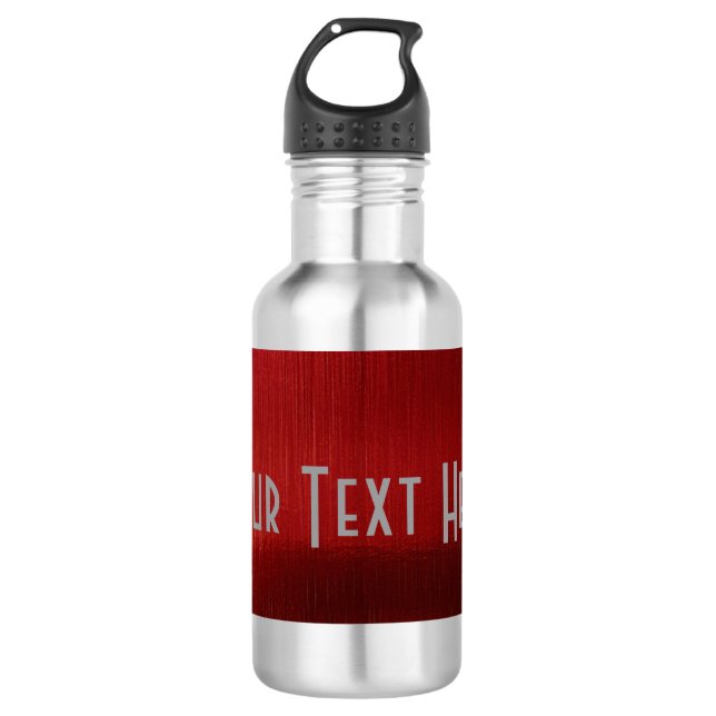 Botella De Agua Red Metalline Sheen (Anverso)