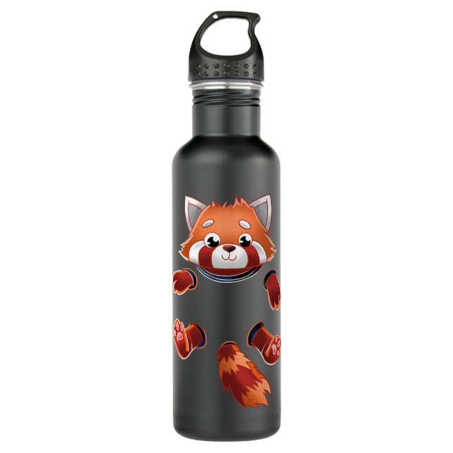 Botella De Agua Red Panda - Pocket  (Anverso)