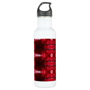 Botella De Agua Red Petunia Ikat