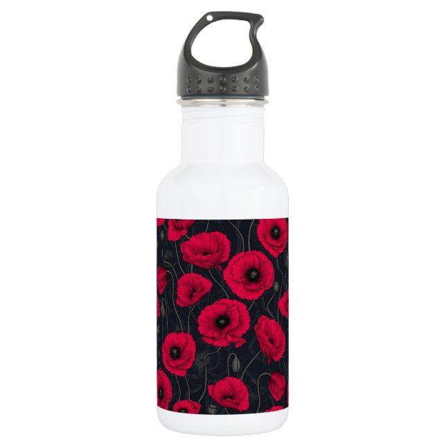 Botella De Agua Red Poppies (Anverso)
