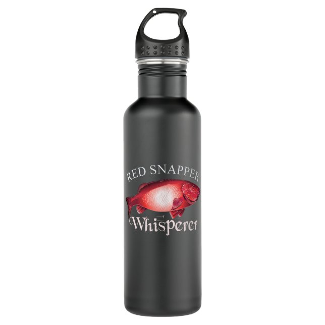 Botella De Agua Red Snapper Whisperer Dark (Anverso)