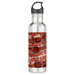 Botella De Agua ¿Reddish, burbujas en la cuadrícula o efecto ladri