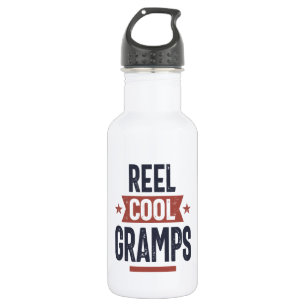 Botella De Agua Reel Guay Gramps   Regalo del abuelo del padre