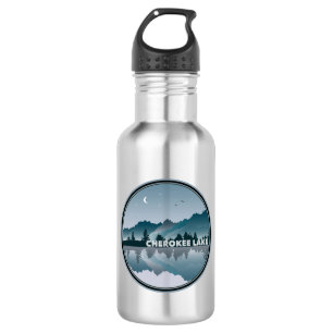 Botella De Agua Reflexión del lago Cherokee Tennessee