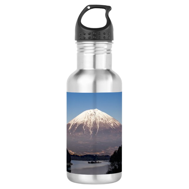 Botella De Agua Reflexión del lago Mt Fuji (Anverso)