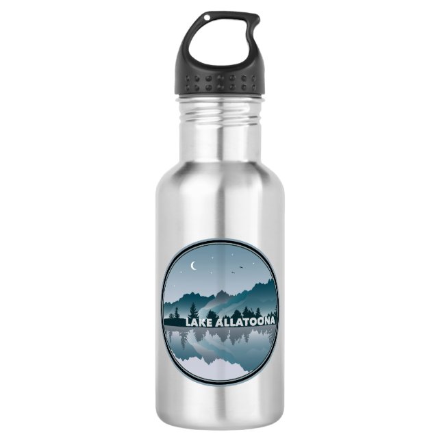 Botella De Agua Reflexión sobre el lago Allatoona Georgia (Anverso)