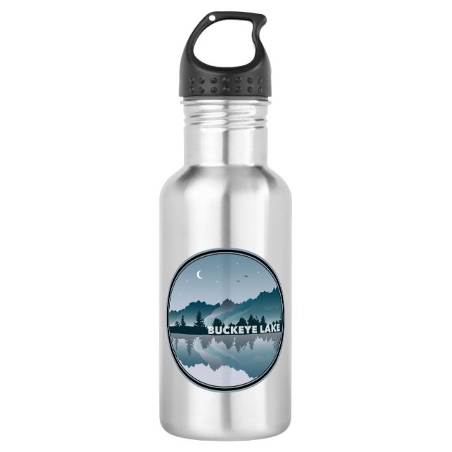 Botella De Agua Reflexión sobre el lago Buckeye (Anverso)