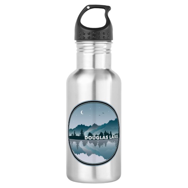 Botella De Agua Reflexión sobre el lago Duglas (Anverso)