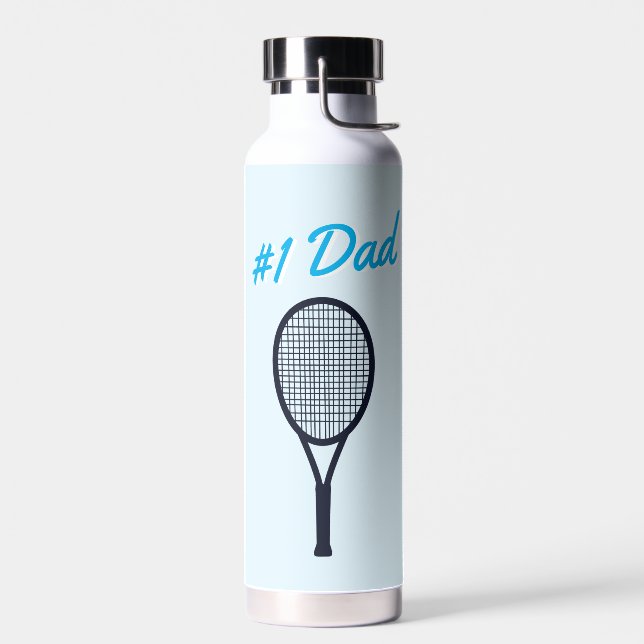 Botella De Agua Regalo azul del Día del Padre del Tenis #1 (Izquierdo)