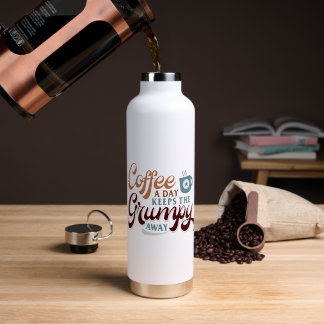 Botella De Agua Regalo de café al día para amantes del café 