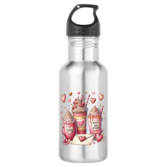 Botella De Agua regalo de café valentina (Anverso)