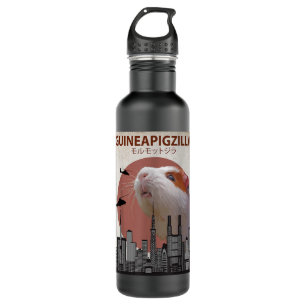 Botella De Agua Regalo de cerdo guineapigzilla gracioso