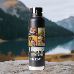 Botella De Agua Regalo de Colografo de Nueve Fotos Personalizadas