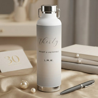 Botella De Agua Regalo de cumpleaños personalizado y elegante con 