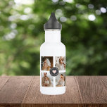 Botella De Agua Regalo de fotografía familiar personalizada de Col<br><div class="desc">Regalo de fotografía familiar personalizada de Collage moderno</div>